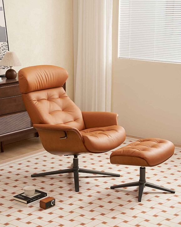 Italian Leather Leisure Chair