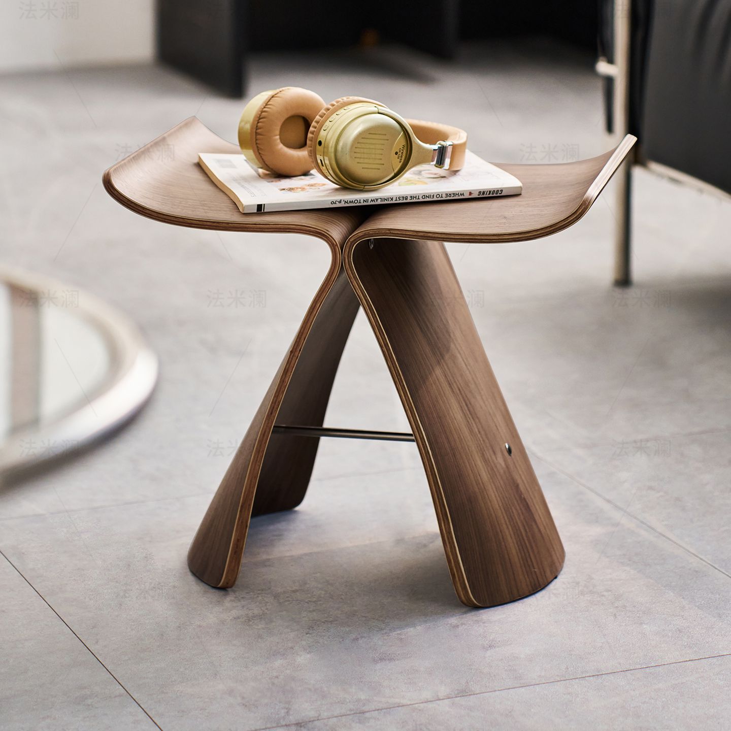 Butterfly Bentwood Stool
