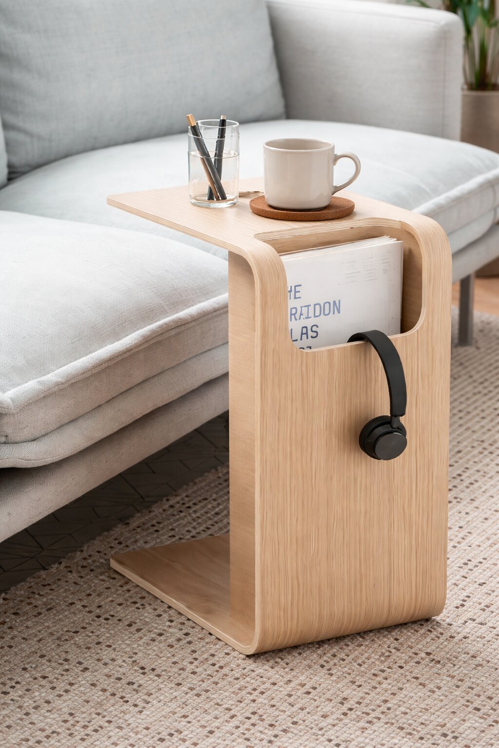 Modern Oak Side Table