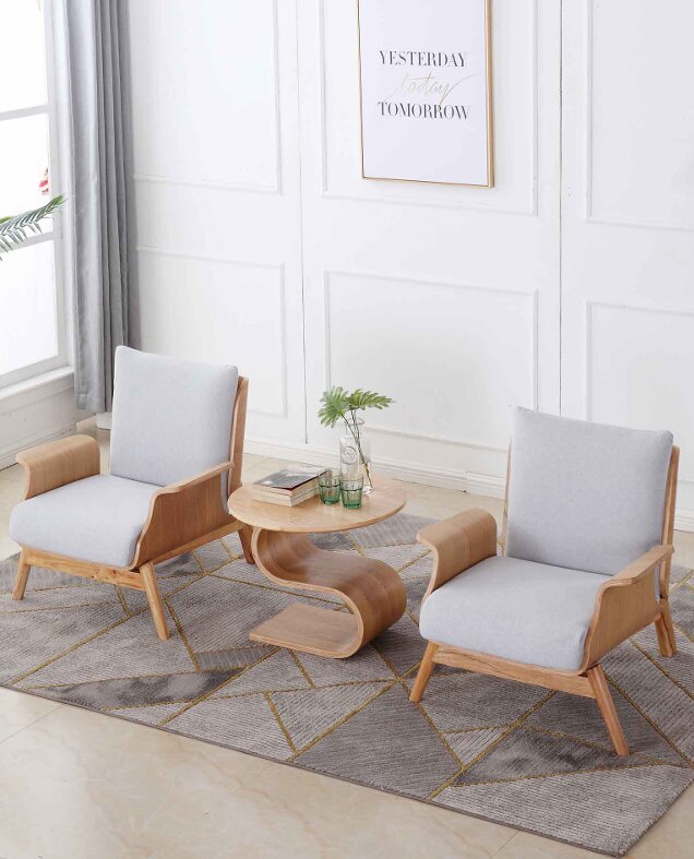 Nordic Solid Wood Sofa Chair